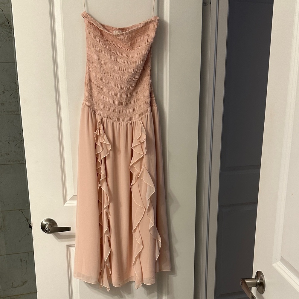 Wilfred Blush Pink Textured Dress